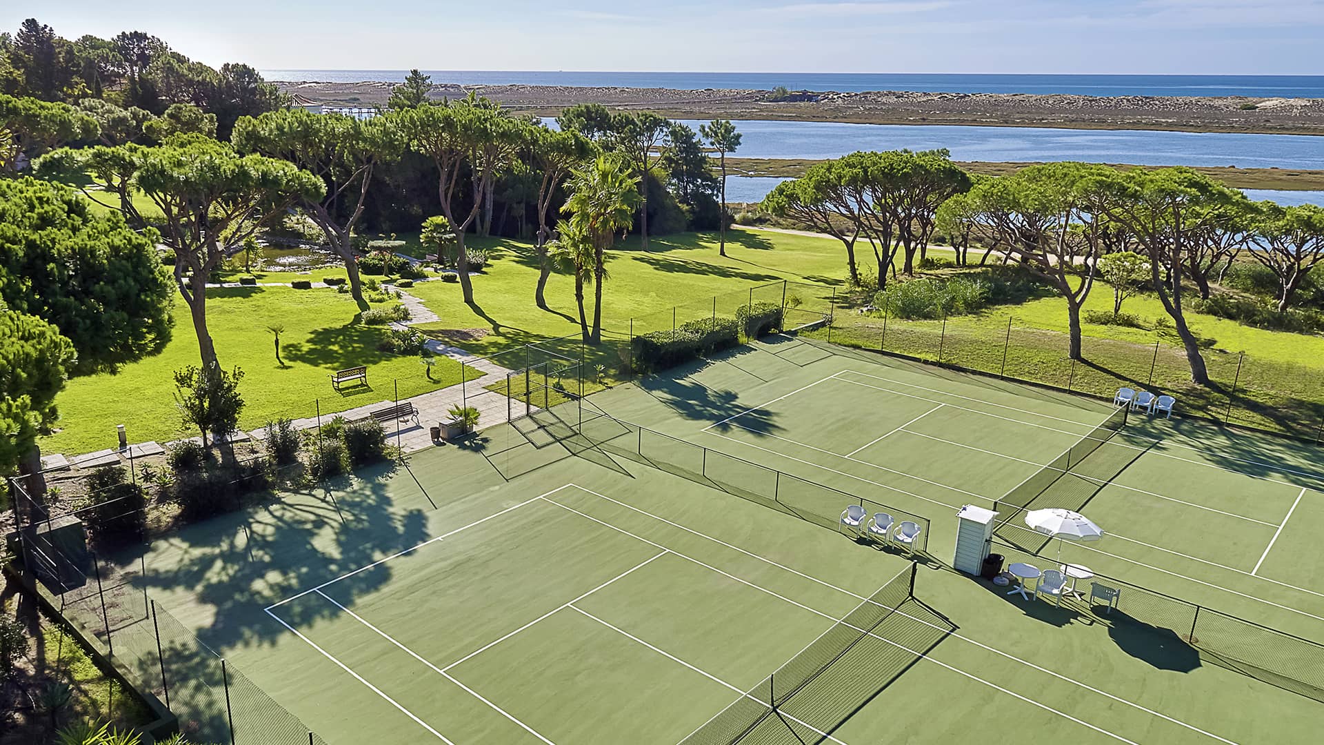 Gardens and Tennis Courts